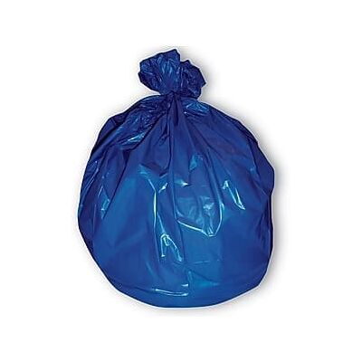 Heritage Bag - 45 Gallon Recycling Bag, LowDensity, 1.3 Mil, 100 Bags/Box - Blue Heritage Bag - 45 Gallon Recycling Bag, LowDensity, 1.3 Mil, 100 Bags/Box - Blue