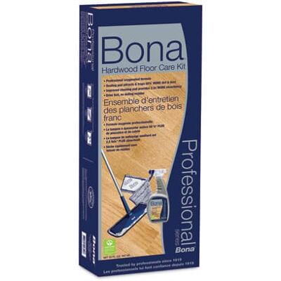Bona - Hardwood Floor Care Kit, 15" Wide Microfiber Head, 52" Blue Steel Handle Bona - Hardwood Floor Care Kit, 15" Wide Microfiber Head, 52" Blue Steel Handle