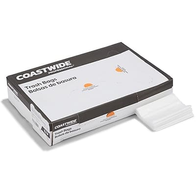Coastwide Professional - 12-16 Gallon Trash Bag, 32" x 24", Low Density, 0.7 mil, 250 Bags/Box - Clear Coastwide Professional - 12-16 Gallon Trash Bag, 32" x 24", Low Density, 0.7 mil, 250 Bags/Box - Clear