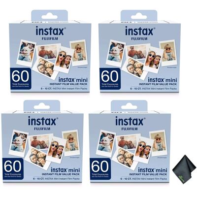 Fuji - Instax Mini Value Pack Instant Film (240 Exposures) + Cleaning Cloth Fuji - Instax Mini Value Pack Instant Film (240 Exposures) + Cleaning Cloth