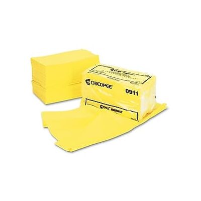 Chix - Masslinn Viscose Dusting Cloths, 24" x 24", 100 Cloths/Pack (CHI0911) - Yellow Chix - Masslinn Viscose Dusting Cloths, 24" x 24", 100 Cloths/Pack (CHI0911) - Yellow