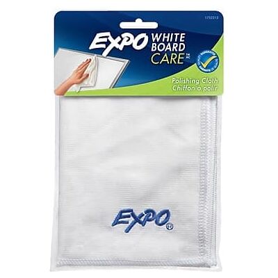 Expo - Whiteboard Care Microfiber Cleaning Cloth, 12" x 12" - White Expo - Whiteboard Care Microfiber Cleaning Cloth, 12" x 12" - White