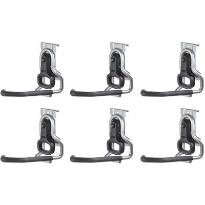 RubberMaid - Vertical FastTrack Hanging Wall Mount Hook Garage Organizer (6 Pack) - Gray/Black RubberMaid - Vertical FastTrack Hanging Wall Mount Hook Garage Organizer (6 Pack) - Gray/Black