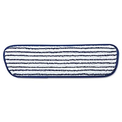RubberMaid - Commercial Microfiber Finish Pad Pack of 6 - Blue/White RubberMaid - Commercial Microfiber Finish Pad Pack of 6 - Blue/White