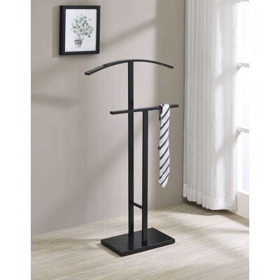 Kings Brand Furniture - Dossi Metal Suit Valet Stand, Clothes Rack, Clothing Organizer, Jacket Hanger, Tie Hanger - Black Kings Brand Furniture - Dossi Metal Suit Valet Stand, Clothes Rack, Clothing Organizer, Jacket Hanger, Tie Hanger - Black