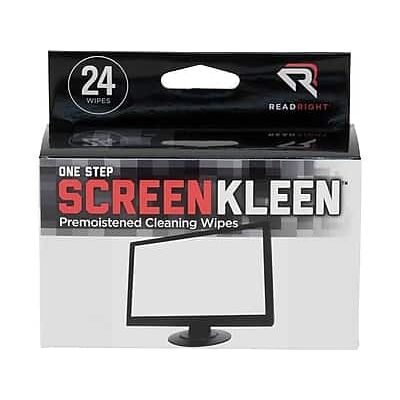 Read Right - One Step Screen Kleen Wipes/Cloths, 24/Box (RR1209) Read Right - One Step Screen Kleen Wipes/Cloths, 24/Box (RR1209)