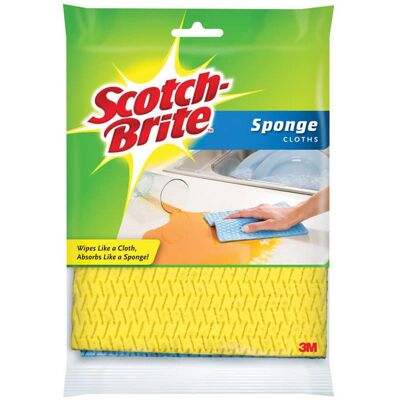 Scotch-Brite - Delicate, Light Duty Sponge Cloths For All Purpose 6.8 in. L 2 pk (Case of 12) Scotch-Brite - Delicate, Light Duty Sponge Cloths For All Purpose 6.8 in. L 2 pk (Case of 12)