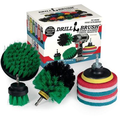 Drillbrush - Brush Drill Attachment Kit - Pads - Kitchen Cleaning Brush - Oven Rack Cleaning - Power Cleaning Brush Drillbrush - Brush Drill Attachment Kit - Pads - Kitchen Cleaning Brush - Oven Rack Cleaning - Power Cleaning Brush