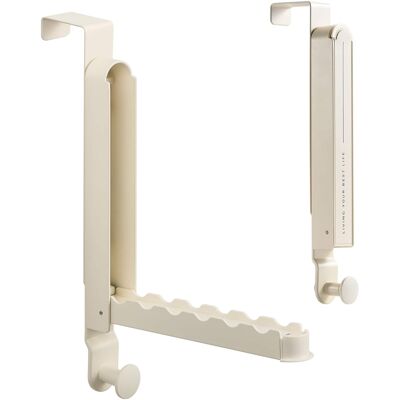 Sorbus - Over Door Hanger, Foldable, Heavy-Duty, Space Saving Organizer Drying Rack (6 Anti-Slip Hooks Extended Towel Rod) - Bright White Sorbus - Over Door Hanger, Foldable, Heavy-Duty, Space Saving Organizer Drying Rack (6 Anti-Slip Hooks Extended Towel Rod) - Bright White