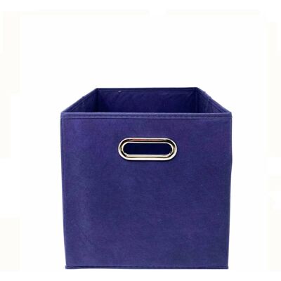Kitcheniva - Fabric Storage Cube Bins Organizer Basket Containers Bins Metal Handle 10 Inch 6 Pack Blue Kitcheniva - Fabric Storage Cube Bins Organizer Basket Containers Bins Metal Handle 10 Inch 6 Pack Blue