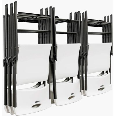 RaxGo - Chair Storage Rack, Heavy Duty, Wall-Mounted Folding Chair Rack Organizer and Hanger System - Black RaxGo - Chair Storage Rack, Heavy Duty, Wall-Mounted Folding Chair Rack Organizer and Hanger System - Black