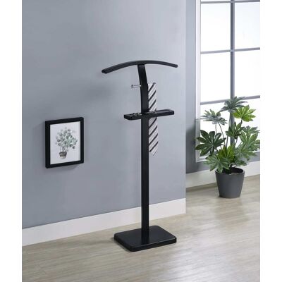 Kings Brand Furniture - Metal Suit Valet Stand, Clothes Rack, Clothing Organizer, Jacket Hanger - Black Kings Brand Furniture - Metal Suit Valet Stand, Clothes Rack, Clothing Organizer, Jacket Hanger - Black