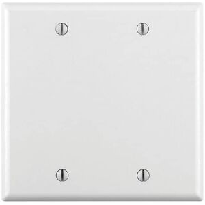 Leviton - 001-88025-WHT Two-Gang Blank Box-Mounted Plastic Wallplate - White Leviton - 001-88025-WHT Two-Gang Blank Box-Mounted Plastic Wallplate - White