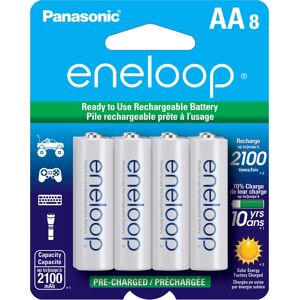 Panasonic - eneloop AA 8 Pk Rechargeable Batteries Panasonic - eneloop AA 8 Pk Rechargeable Batteries