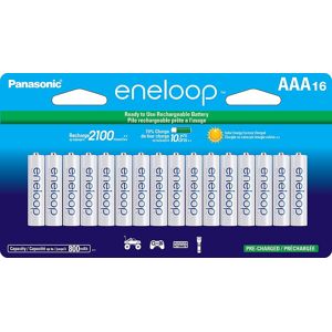 Panasonic - Eneloop Rechargeable AAA Batteries 16-Pack Panasonic - Eneloop Rechargeable AAA Batteries 16-Pack