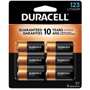 Duracell - DL123AB6PK 3V Specialty High-Power 123 Lithium Batteries (6/Pack) Duracell - DL123AB6PK 3V Specialty High-Power 123 Lithium Batteries (6/Pack)