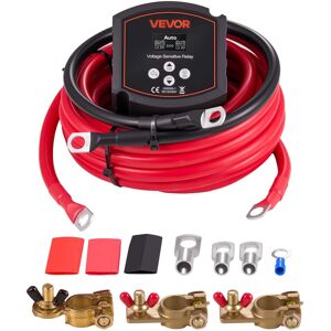 VEVOR - Dual Battery Isolator Kit, 12V 300 Amp, Manual and Automatic VSR Voltage Sensitive Relay with Voltmeter, LCD Screen VEVOR - Dual Battery Isolator Kit, 12V 300 Amp, Manual and Automatic VSR Voltage Sensitive Relay with Voltmeter, LCD Screen