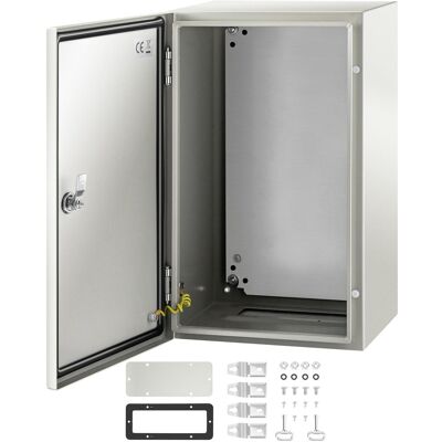 VEVOR - NEMA Steel Enclosure, 20 x 12 x 10 in, NEMA 4X Steel Electrical Box, IP66 Waterproof & Dustproof - Gray White VEVOR - NEMA Steel Enclosure, 20 x 12 x 10 in, NEMA 4X Steel Electrical Box, IP66 Waterproof & Dustproof - Gray White