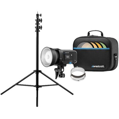 Westcott - FJ250 Touchscreen Strobe with Battery and Heavy-Duty Light Stand Bundle Westcott - FJ250 Touchscreen Strobe with Battery and Heavy-Duty Light Stand Bundle