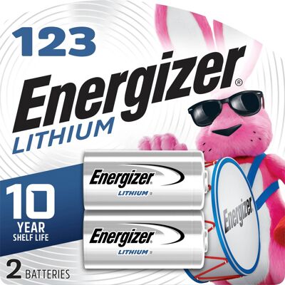 Energizer - 123 Lithium Batteries (2 Pack), 3V Photo Batteries Energizer - 123 Lithium Batteries (2 Pack), 3V Photo Batteries