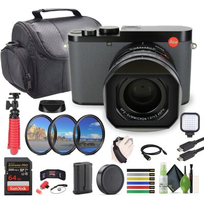 Bundle - Leica - Q3 43 Compact Digital Camera 60MP Full-Frame BSI CMOS Sensor + More - Black Bundle - Leica - Q3 43 Compact Digital Camera 60MP Full-Frame BSI CMOS Sensor + More - Black