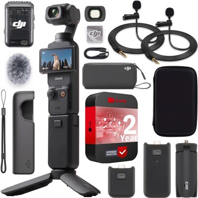 Bundle - DJI - Osmo Pocket 3 Creator Combo 3-Axis Stabilized 4K Gimbal Camera + Accessory & Extended Warranty Pro Bundle - DJI - Osmo Pocket 3 Creator Combo 3-Axis Stabilized 4K Gimbal Camera + Accessory & Extended Warranty Pro