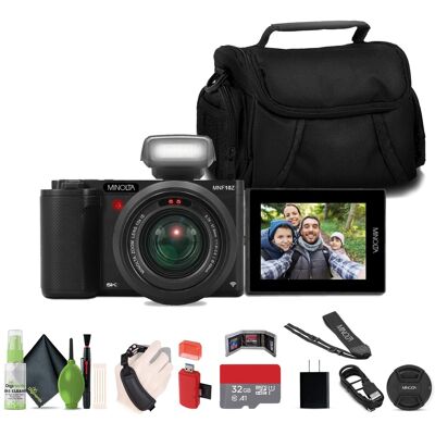 Konica Minolta Bundle - Minolta - 72MP Camera w/10x Optical Zoom - Black Konica Minolta Bundle - Minolta - 72MP Camera w/10x Optical Zoom - Black