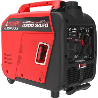 A-iPower - GXS4300i 4300W Portable Gas Inverter Generator Quiet Parallel Ready CO Sensor RV Ready Backup Power A-iPower - GXS4300i 4300W Portable Gas Inverter Generator Quiet Parallel Ready CO Sensor RV Ready Backup Power