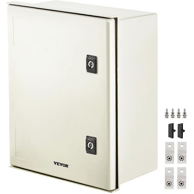 VEVOR - NEMA Steel Enclosure, 16 x 12 x 8\'\' NEMA 4X Fiberglass Electrical Box, IP66 Waterproof & Dustproof, Outdoor/Indoor - White VEVOR - NEMA Steel Enclosure, 16 x 12 x 8\'\' NEMA 4X Fiberglass Electrical Box, IP66 Waterproof & Dustproof, Outdoor/Indoor - White