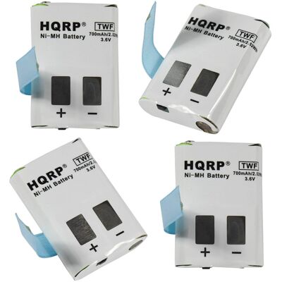 HQRP - Rechargeable NiMH Battery Pack 3.6 V 700 mAh 4-Pack for Motorola Talkabout Radios HQRP - Rechargeable NiMH Battery Pack 3.6 V 700 mAh 4-Pack for Motorola Talkabout Radios