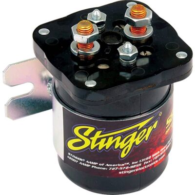 Stinger - 200-Amp Battery Relay and Isolator - Red/Black Stinger - 200-Amp Battery Relay and Isolator - Red/Black