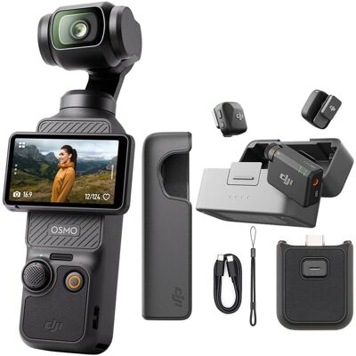 Osmo Pocket 3 4K 120fps Handheld 3-Axis Gimbal Stabilizer + DJI Mic Mini Osmo Pocket 3 4K 120fps Handheld 3-Axis Gimbal Stabilizer + DJI Mic Mini
