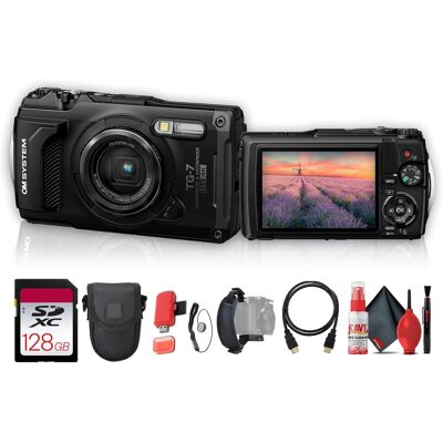 Bundle - OM System - Tough TG-7 Digital Camera (Black) Bundle - OM System - Tough TG-7 Digital Camera (Black)