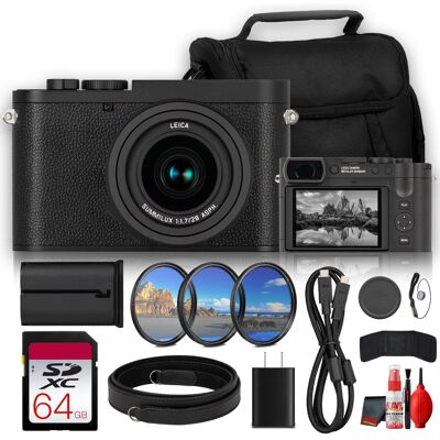 Bundle - Leica - Q3 Monochrom Digital Camera for Editorial Shoots + More Bundle - Leica - Q3 Monochrom Digital Camera for Editorial Shoots + More