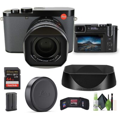 Bundle - Leica - Q3 43 Compact Digital Camera 19084 60MP Full-Frame BSI CMOS Sensor - Black Bundle - Leica - Q3 43 Compact Digital Camera 19084 60MP Full-Frame BSI CMOS Sensor - Black