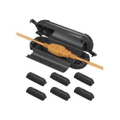 BN-LINK - Outdoor Extension Cord Safety Cover, 6-Pack Weather-Resistant, 4-Latch, Fits 12/14/16 AWG, Waterproof - Black BN-LINK - Outdoor Extension Cord Safety Cover, 6-Pack Weather-Resistant, 4-Latch, Fits 12/14/16 AWG, Waterproof - Black
