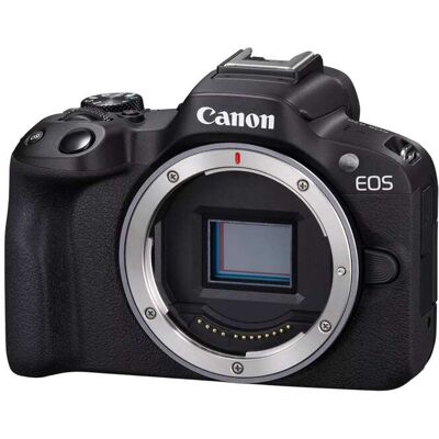 Canon - EOS R50 Body with Cropping Guide Firmware and 24.2MP APS-C Sensor (Black) Canon - EOS R50 Body with Cropping Guide Firmware and 24.2MP APS-C Sensor (Black)