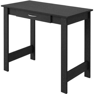 BisonOffice - Darkwood Office Desk With H-Legs And Drawer For Workspace - Brown BisonOffice - Darkwood Office Desk With H-Legs And Drawer For Workspace - Brown