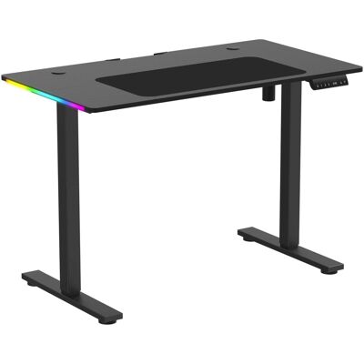 GTPlayer - 44" x 24" RGB Sit to Stand Desk with 3 Memory Settings & Anti-Collision Protection Electric Standing Desk - Black GTPlayer - 44" x 24" RGB Sit to Stand Desk with 3 Memory Settings & Anti-Collision Protection Electric Standing Desk - Black