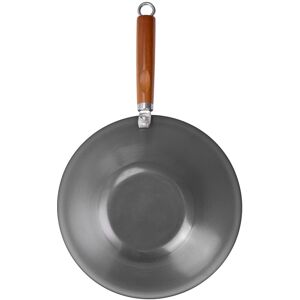Commercial Chef - 12 inch Carbon Steel Wok - Gray Commercial Chef - 12 inch Carbon Steel Wok - Gray