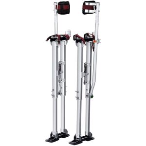 VEVOR - Drywall Stilts, 36''-50'' Adjustable Aluminum Tool Stilts with Protective Knee Pads, Durable and Non-slip Work Stilts - Silver VEVOR - Drywall Stilts, 36''-50'' Adjustable Aluminum Tool Stilts with Protective Knee Pads, Durable and Non-slip Work Stilts - Silver
