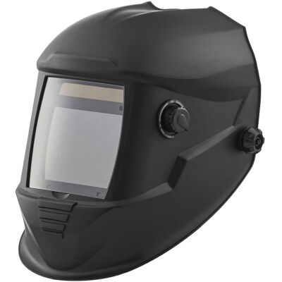 VEVOR - Welding Helmet Auto Darkening, 3.94" x 3.15" True Color Welding Hood, Solar-Powered Welder Mask 4 Arc Sensors - Black VEVOR - Welding Helmet Auto Darkening, 3.94" x 3.15" True Color Welding Hood, Solar-Powered Welder Mask 4 Arc Sensors - Black