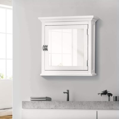Teamson Home - Madison Removable Medicine Cabinet with Mirrored Door - White Teamson Home - Madison Removable Medicine Cabinet with Mirrored Door - White