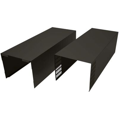 Whirlpool - Chimney Extension Kit for KitchenAid KVWB600DBS and KVWB600HBS Hoods - Black Stainless Steel Whirlpool - Chimney Extension Kit for KitchenAid KVWB600DBS and KVWB600HBS Hoods - Black Stainless Steel