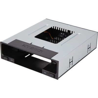 Icy Dock - flexiDOCK MB795SP-B Tray-less 2.5" and 3.5" SAS/SATA SSD/HDD Docking Enclosure for External 5.25" Drive Bay Icy Dock - flexiDOCK MB795SP-B Tray-less 2.5" and 3.5" SAS/SATA SSD/HDD Docking Enclosure for External 5.25" Drive Bay