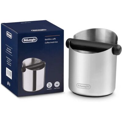 DeLonghi Clean Medium Knock Box - Stainless Steel DeLonghi Clean Medium Knock Box - Stainless Steel