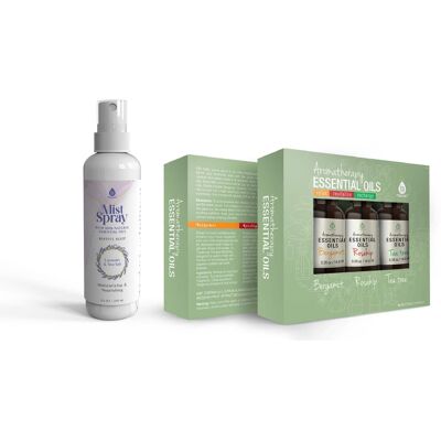 Pursonic - Aromatherapy Mood & Ambiance Bundle: Essential Oils + Mist Spray for Stress Relief & Skin Harmony Pursonic - Aromatherapy Mood & Ambiance Bundle: Essential Oils + Mist Spray for Stress Relief & Skin Harmony