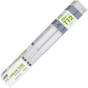 FEIT ELECTRIC - Feit Legacy Bulbs 20 W T12 1.5 in. D X 24 in. L Fluorescent Bulb Cool White Linear 4100 K 2 pk FEIT ELECTRIC - Feit Legacy Bulbs 20 W T12 1.5 in. D X 24 in. L Fluorescent Bulb Cool White Linear 4100 K 2 pk
