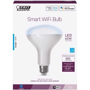 FEIT ELECTRIC - Feit Smart Home BR30 E26 (Medium) Smart-Enabled LED Bulb Daylight 65 Watt Equivalence 1 pk FEIT ELECTRIC - Feit Smart Home BR30 E26 (Medium) Smart-Enabled LED Bulb Daylight 65 Watt Equivalence 1 pk