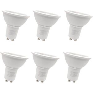 VIRIBRIGHT - 35-Watt EQ 4W MR16 GU10 Dimmable 310lm LED Reflector Light Bulb, 6000K (6-Pack) - White VIRIBRIGHT - 35-Watt EQ 4W MR16 GU10 Dimmable 310lm LED Reflector Light Bulb, 6000K (6-Pack) - White